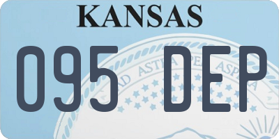 KS license plate 095DEP