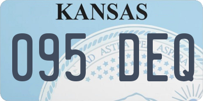 KS license plate 095DEQ