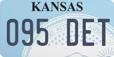 KS license plate 095DET