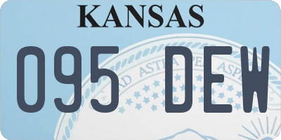 KS license plate 095DEW