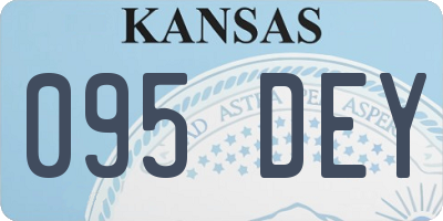 KS license plate 095DEY