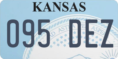 KS license plate 095DEZ