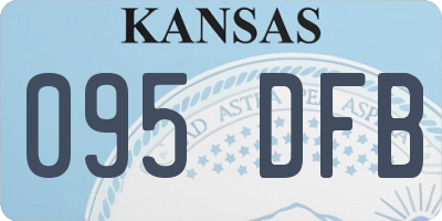 KS license plate 095DFB