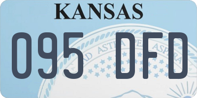 KS license plate 095DFD