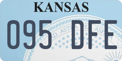 KS license plate 095DFE