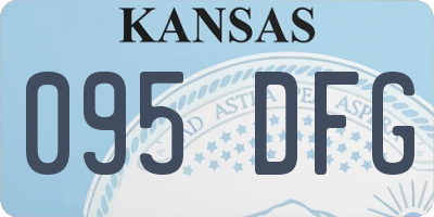 KS license plate 095DFG