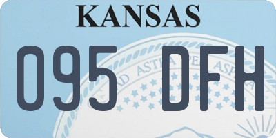 KS license plate 095DFH