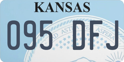 KS license plate 095DFJ