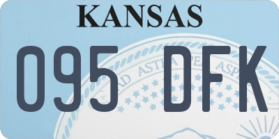 KS license plate 095DFK