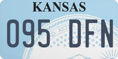 KS license plate 095DFN