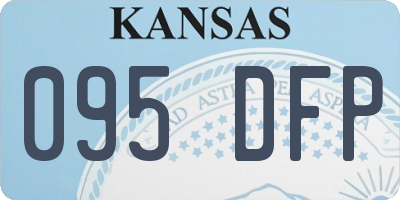 KS license plate 095DFP