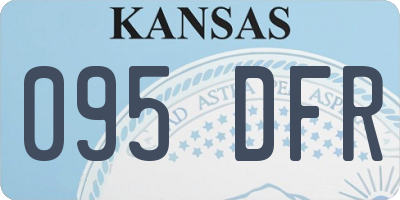 KS license plate 095DFR