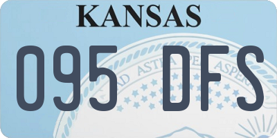 KS license plate 095DFS