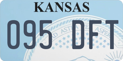 KS license plate 095DFT