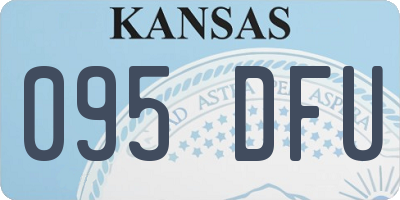 KS license plate 095DFU