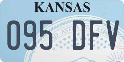 KS license plate 095DFV