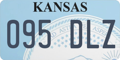 KS license plate 095DLZ