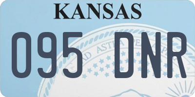 KS license plate 095DNR
