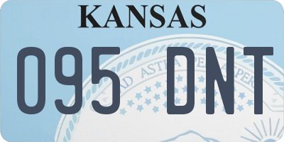 KS license plate 095DNT