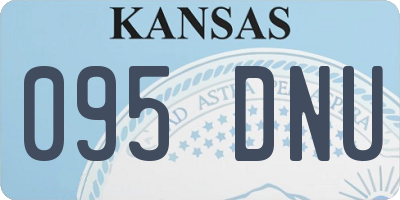 KS license plate 095DNU