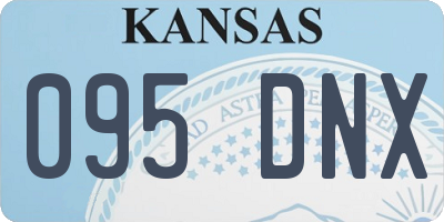 KS license plate 095DNX