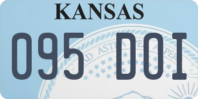 KS license plate 095DOI