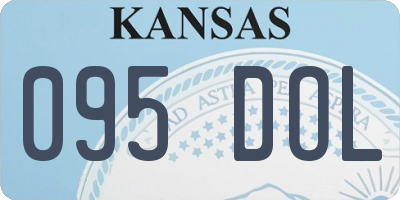 KS license plate 095DOL