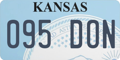 KS license plate 095DON