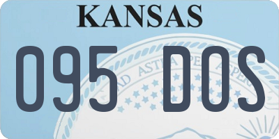KS license plate 095DOS