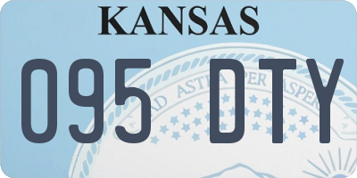 KS license plate 095DTY