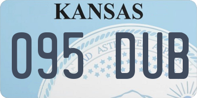 KS license plate 095DUB
