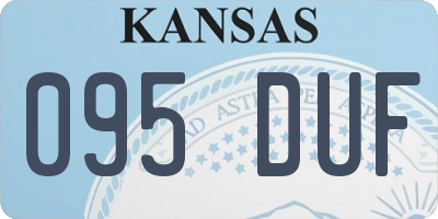 KS license plate 095DUF