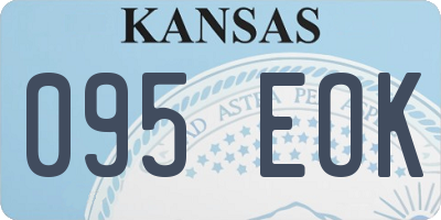 KS license plate 095EOK