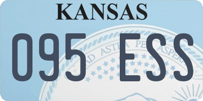 KS license plate 095ESS