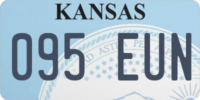 KS license plate 095EUN