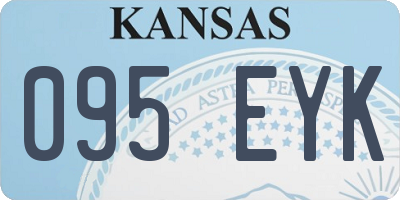 KS license plate 095EYK