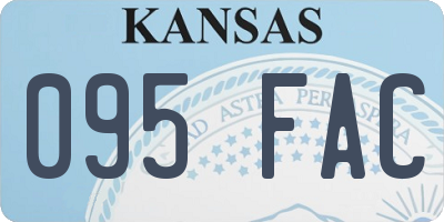 KS license plate 095FAC