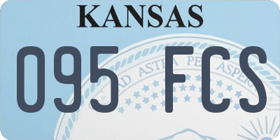 KS license plate 095FCS