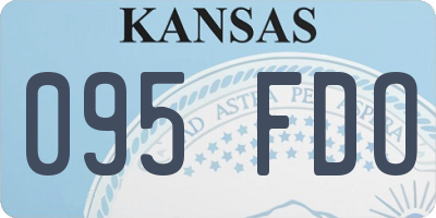 KS license plate 095FDO