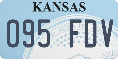 KS license plate 095FDV