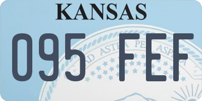 KS license plate 095FEF