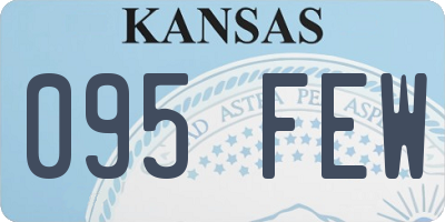 KS license plate 095FEW