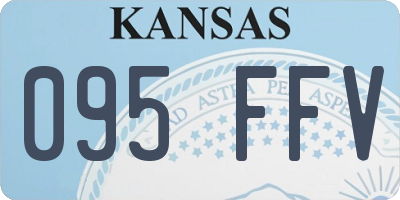 KS license plate 095FFV