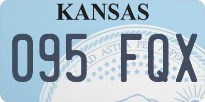 KS license plate 095FQX