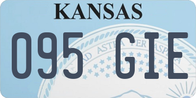 KS license plate 095GIE
