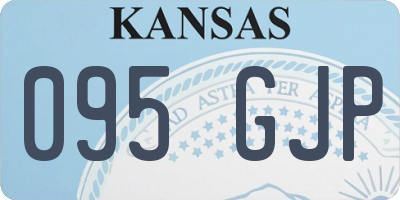 KS license plate 095GJP