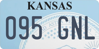 KS license plate 095GNL
