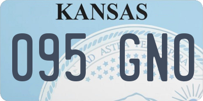 KS license plate 095GNO