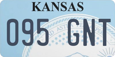 KS license plate 095GNT