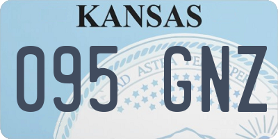 KS license plate 095GNZ